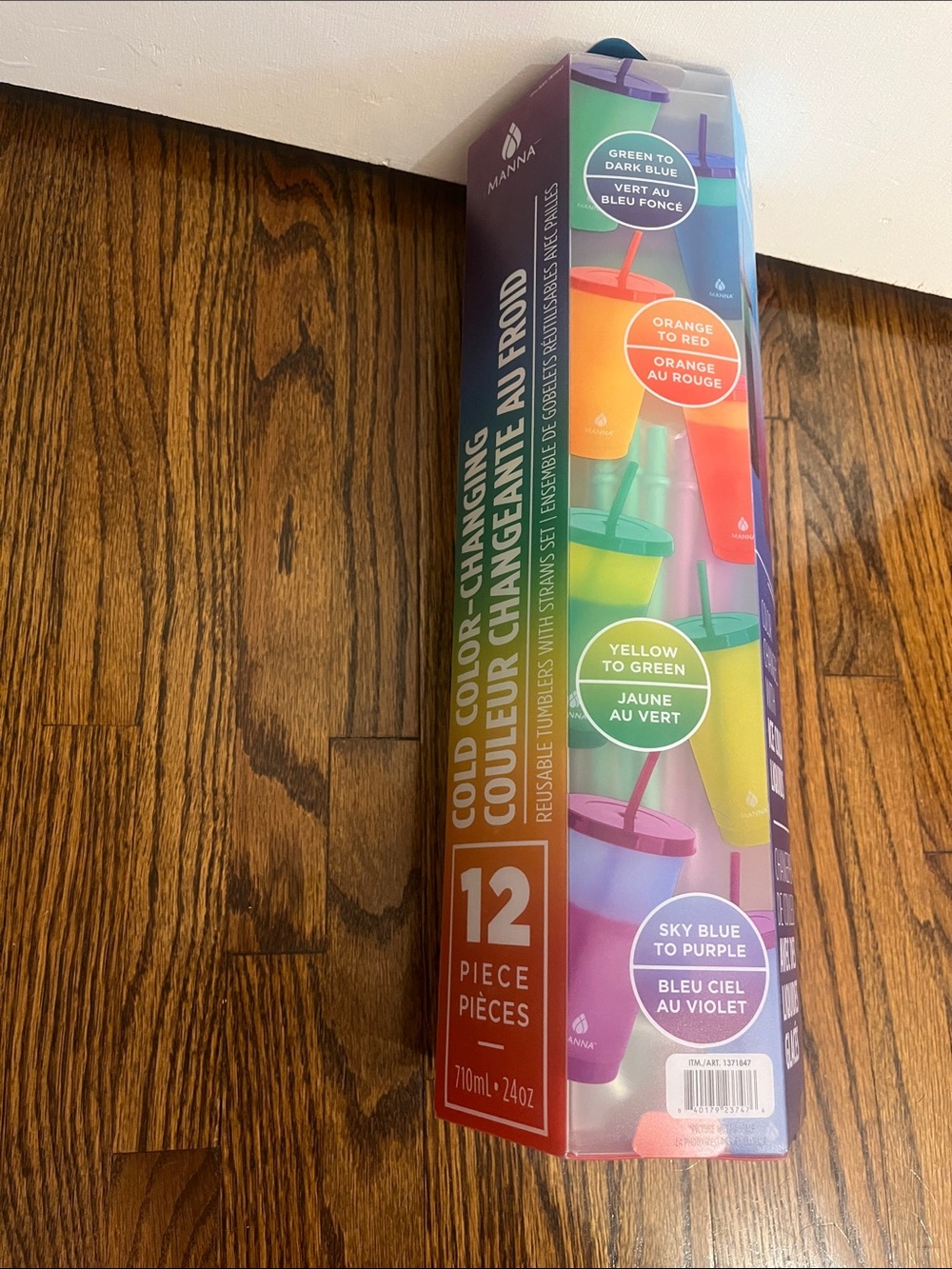 MANNA Color-Changing Cold Cups Set - Assorted Colors (12-Pack)